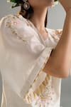 Shop_Anantaa By Roohi X AZA_Off White Silk, Silk, Sequins, Embroidery Kaftan And Pant Set _Online