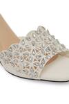 Buy_NR By Nidhi Rathi_White Crystals Embellished Block Heels 