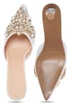 Shop_NR By Nidhi Rathi_White Pearls Embellished Stiletto Heels _at_Aza_Fashions