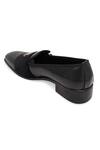 Buy_NR By Nidhi Rathi_Black Embroidery Suede Monk Shoes _Online_at_Aza_Fashions