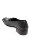 NR By Nidhi Rathi_Black Glossy Patent Loafers _at_Aza_Fashions