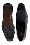 NR By Nidhi Rathi_Black Colourblocked Suede Loafers _Online