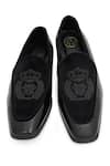 Buy_NR By Nidhi Rathi_Black Colourblocked Suede Loafers _Online