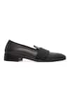 NR By Nidhi Rathi_Black Glossy Patent Monk Shoes _Online_at_Aza_Fashions