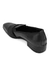 Shop_NR By Nidhi Rathi_Black Glossy Patent Monk Shoes _Online_at_Aza_Fashions