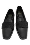 NR By Nidhi Rathi_Black Glossy Patent Monk Shoes _at_Aza_Fashions