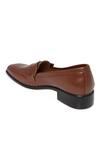 Buy_NR By Nidhi Rathi_Tan Patent Slip On Loafers _Online_at_Aza_Fashions