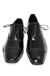 Buy_NR By Nidhi Rathi_Black Glossy Patent Derby Shoes 