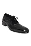Buy_NR By Nidhi Rathi_Black Gloss Patent Oxford Shoes _Online_at_Aza_Fashions