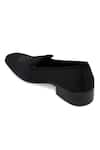 Buy_NR By Nidhi Rathi_Black Suede Slip-on Loafers _Online_at_Aza_Fashions