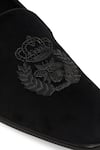 Buy_NR By Nidhi Rathi_Black Suede Slip-on Loafers 