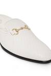 Buy_NR By Nidhi Rathi_White Textured Patent Slip-on Flatforms_Online_at_Aza_Fashions