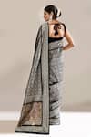 Shop Samyukta Singhania Black Silk Banarasi Woven Saree With Running Blouse at Aza Fashions Shop_Samyukta Singhania_Black Silk Banarasi Woven Saree With Running Blouse _at_Aza_Fashions