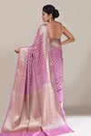 Shop_Naintara Bajaj_Purple Banarasi Butti Saree With Running Blouse _at_Aza_Fashions