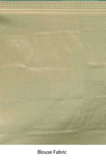 Samyukta Singhania_Green Embroidery Flower Weave Banarasi Silk Saree With Running Blouse _Online_at_Aza_Fashions