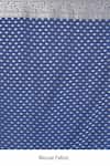 Samyukta Singhania_Blue Flower Weave Banarasi Silk Saree With Running Blouse _Online_at_Aza_Fashions