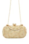 Shop_A Clutch Story_Gold Embroidery Sunehri Capsule Clutch _at_Aza_Fashions