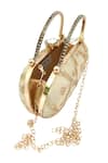 A Clutch Story_Gold Embroidery Sunehri Capsule Clutch _Online_at_Aza_Fashions