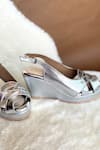 Buy_Modanta Footwear_Silver Designer Wedge Heels _Online_at_Aza_Fashions
