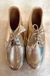 Shop_Modanta Footwear_Gold Designer Sneakers _at_Aza_Fashions