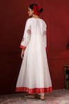 Shop_Sheeshakari_White Silk Sequins, Embroidery Round Neck Floral Anarkali Set _at_Aza_Fashions