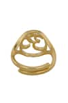 Sica Jewellery_Gold Plated Designer 925 Silver Omi Ring _Online_at_Aza_Fashions
