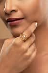 Buy_Sica Jewellery_Gold Plated Designer 925 Silver Omi Ring _at_Aza_Fashions