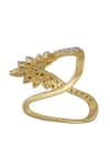 Sica Jewellery_Gold Plated Designer 925 Silver Solasta Ring _Online_at_Aza_Fashions
