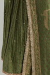 Buy_Ikshita Choudhary_Green Chanderi Embroidery V-neck Block Printed Anarkali Set 