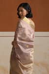 Weaver Story_Purple Chanderi Embroidery Light Mauve Saree With Running Blouse _Online_at_Aza_Fashions