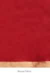 Buy_Weaver Story_Red Chanderi Embroidery Designer Saree With Running Blouse _Online_at_Aza_Fashions