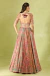Shop Tarun Tahiliani Multi Color Embroidery, Sequins Square Neck Printed Classic Lehenga Set at Aza Fashions Shop_Tarun Tahiliani_Multi Color Embroidery, Sequins Square Neck Printed Classic Lehenga Set _at_Aza_Fashions