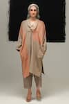 Buy_Urvashi Kaur_Beige Linen Duro Pant _at_Aza_Fashions