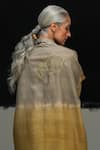 Buy_Urvashi Kaur_Gold Tussar Round Neck Multicolor Silk Momji Top _Online_at_Aza_Fashions