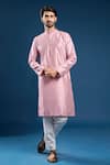 Buy Arihant Rai Sinha Pink Silk, Cotton Onion Dupion Kurta Set at Aza Fashions Buy_Arihant Rai Sinha_Pink Silk, Cotton Onion Dupion Kurta Set _at_Aza_Fashions