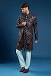 Buy Arihant Rai Sinha Navy Velvet, Silk, Cotton Embroidery, Zari Blue Layered Sherwani Set Online at Aza Fashions Buy_Arihant Rai Sinha_Navy Velvet, Silk, Cotton Embroidery, Zari Blue Layered Sherwani Set _Online_at_Aza_Fashions