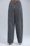 Buy_Dhruv Kapoor_Blue Multi Striped Wide-leg Jeans _Online_at_Aza_Fashions