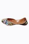 Buy NR By Nidhi Rathi Black Multicoloured Embroidered Leather Juttis Online at Aza Fashions Buy_NR By Nidhi Rathi_Black Multicoloured Embroidered Leather Juttis _Online_at_Aza_Fashions