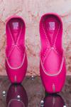 Buy NR By Nidhi Rathi Pink Leather Classic Juttis Buy_NR By Nidhi Rathi_Pink Leather Classic Juttis