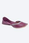 Shop NR By Nidhi Rathi Purple Plain Classic Leather Juttis Online at Aza Fashions Shop_NR By Nidhi Rathi_Purple Plain Classic Leather Juttis _Online_at_Aza_Fashions