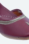 NR By Nidhi Rathi Purple Plain Classic Leather Juttis at Aza Fashions NR By Nidhi Rathi_Purple Plain Classic Leather Juttis _at_Aza_Fashions