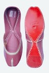 Shop NR By Nidhi Rathi Purple Plain Classic Leather Juttis at Aza Fashions Shop_NR By Nidhi Rathi_Purple Plain Classic Leather Juttis _at_Aza_Fashions