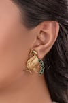 Shop_Anana_Green Designer Choker And Earring Set _at_Aza_Fashions