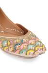 Shop_NR By Nidhi Rathi_Multi Color Multicolor Embroidered Ethnic Juttis _Online_at_Aza_Fashions