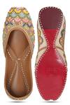Shop_NR By Nidhi Rathi_Multi Color Multicolor Embroidered Ethnic Juttis _at_Aza_Fashions
