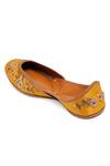 Buy_NR By Nidhi Rathi_Yellow Embellished Ethnic Juttis _Online_at_Aza_Fashions