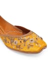 Shop NR By Nidhi Rathi Yellow Embellished Ethnic Juttis Shop_NR By Nidhi Rathi_Yellow Embellished Ethnic Juttis
