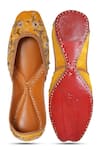 Shop_NR By Nidhi Rathi_Yellow Embellished Ethnic Juttis _at_Aza_Fashions