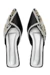 Shop_PEHRA_Black Overlap Cutwork Flats _at_Aza_Fashions