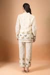 Shop Naintara Bajaj Off White Cotton Embroidery Collared Butterfly Co-ord Set at Aza Fashions Shop_Naintara Bajaj_Off White Cotton Embroidery Collared Butterfly Co-ord Set _at_Aza_Fashions